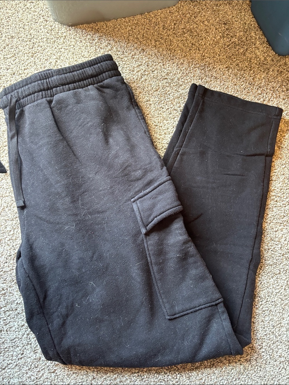tek gear Black Cargo Jogger Sweatpants